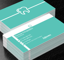 Lśniący ząb, Medycyna, Stomatologia - Wizytówki Netprint