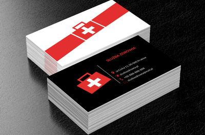 Apteczka medyczna, Medycyna, Służba zdrowia - Wizytówki Netprint