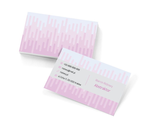 Różne odcienie różowego, Motywy, Abstrakcja - Wizytówki Netprint szablony online