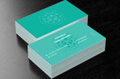 Jak płatek śniegu, Motywy, Abstrakcja - Wizytówki Netprint