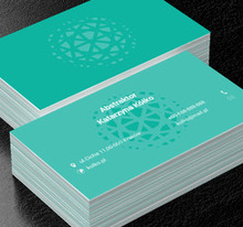 Jak płatek śniegu, Motywy, Abstrakcja - Wizytówki Netprint