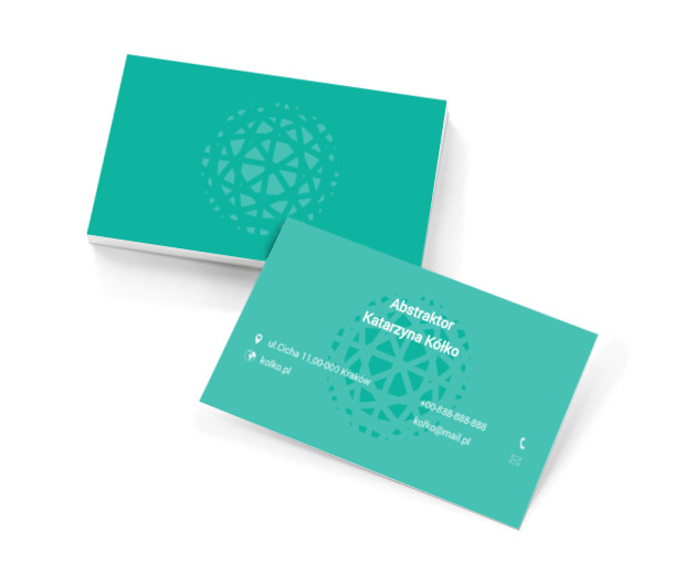 Jak płatek śniegu, Motywy, Abstrakcja - Wizytówki Netprint szablony online