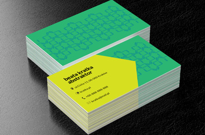 Oryginalna kratka, Motywy, Abstrakcja - Wizytówki Netprint