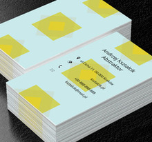 Seledynowe kwadraty, Motywy, Abstrakcja - Wizytówki Netprint