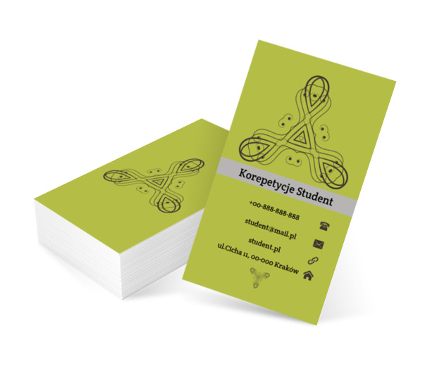 Ciekawy wzór, Motywy, Klasyczne - Wizytówki Netprint szablony online
