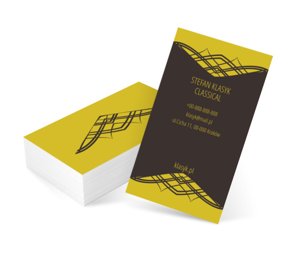 Oryginalne wykończenia, Motywy, Klasyczne - Wizytówki Netprint szablony online