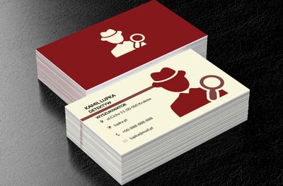 Postać detektywa, Motywy, Ludzie - Wizytówki Netprint