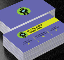 Czarny robot, Motywy, Elektronika - Wizytówki Netprint