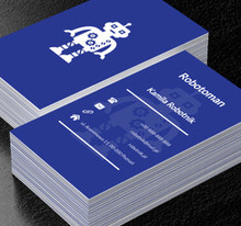 Biały robot, Motywy, Elektronika - Wizytówki Netprint