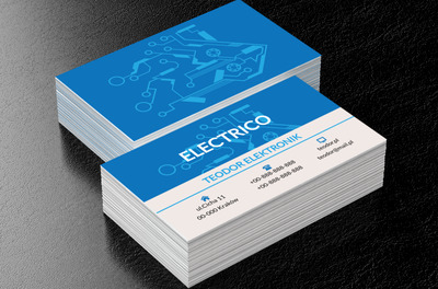Instalacja elektroniczna, Motywy, Elektronika - Wizytówki Netprint