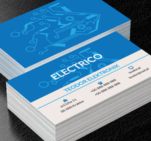 Instalacja elektroniczna, Motywy, Elektronika - Wizytówki Netprint