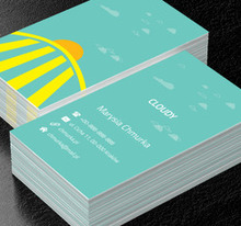 Słońce za horyzontem, Motywy, Krajobraz - Wizytówki Netprint