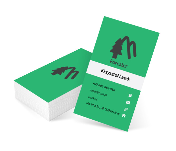 Za górami, za lasami, Motywy, Krajobraz - Wizytówki Netprint szablony online