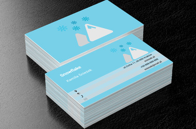 Lodowy krajobraz, Motywy, Krajobraz - Wizytówki Netprint