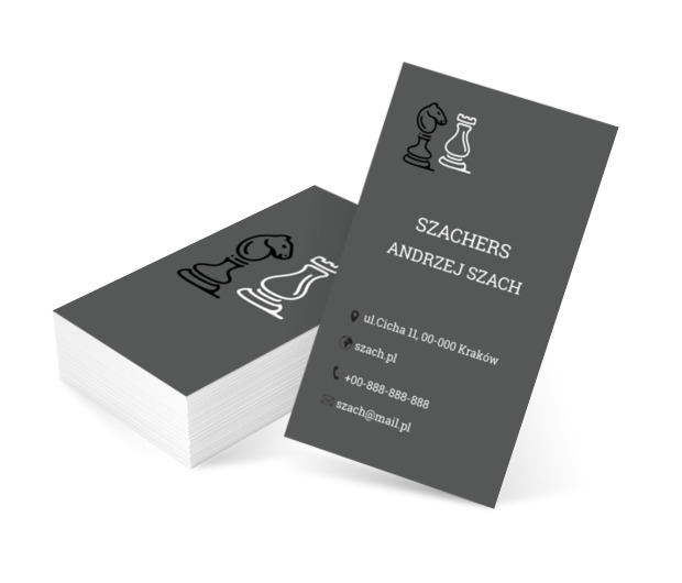 Pionki szachowe, Motywy, Przedmioty - Wizytówki Netprint szablony online