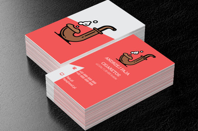 Dymiąca fajka, Motywy, Przedmioty - Wizytówki Netprint