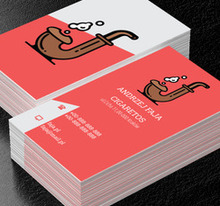 Dymiąca fajka, Motywy, Przedmioty - Wizytówki Netprint