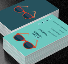 Czerwone okulary przeciwsłoneczne, Motywy, Przedmioty - Wizytówki Netprint