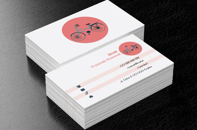 Niebieski rower, Motywy, Przedmioty - Wizytówki Netprint