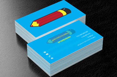 Kolorowa kredka, Motywy, Przedmioty - Wizytówki Netprint