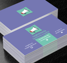 Kolorowy megafon, Motywy, Przedmioty - Wizytówki Netprint