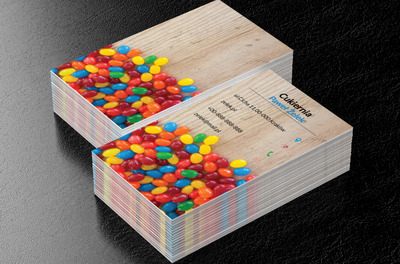 Kolorowe cukierki, Motywy, Przedmioty - Wizytówki Netprint