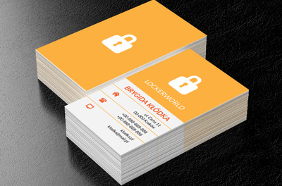 Biała kłódka, Motywy, Przedmioty - Wizytówki Netprint