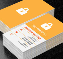 Biała kłódka, Motywy, Przedmioty - Wizytówki Netprint