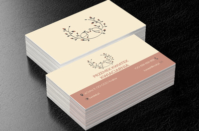 Roślinny wianek, Motywy, Roślinne - Wizytówki Netprint