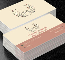 Roślinny wianek, Motywy, Roślinne - Wizytówki Netprint