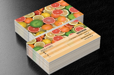 Smakowite cytrusy, Motywy, Roślinne - Wizytówki Netprint