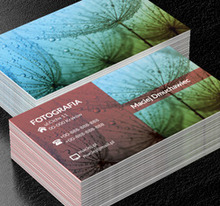 Deszczowe dmuchawce, Motywy, Roślinne - Wizytówki Netprint