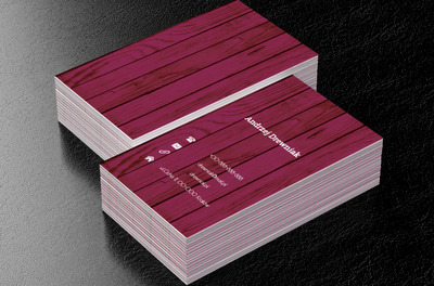 Fioletowe deski, Motywy, Tła i tekstury - Wizytówki Netprint