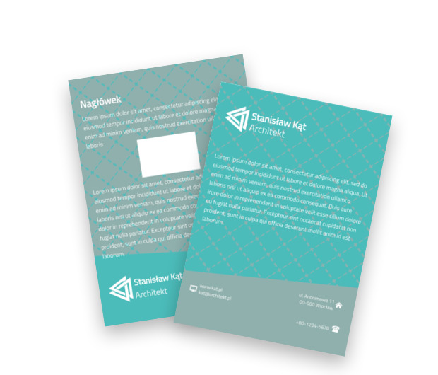 Precyzyjne, geometryczne formy, Budownictwo, Architektura - Ulotki Netprint szablony online