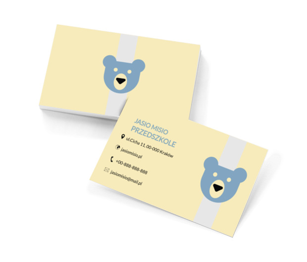 Niebieski miso, Motywy, Zwierzęta - Wizytówki Netprint szablony online