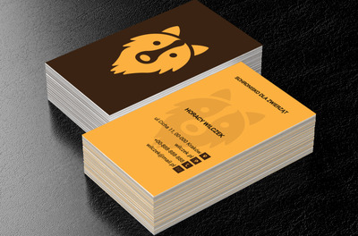 Głowa wilka, Motywy, Zwierzęta - Wizytówki Netprint