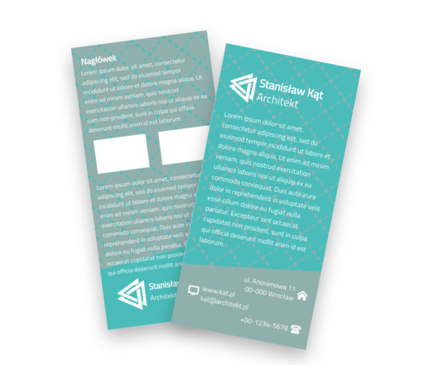 Magia kątów, wielość czworokątów, Budownictwo, Architektura - Ulotki Netprint szablony online