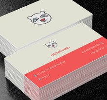 Biały misio, Motywy, Zwierzęta - Wizytówki Netprint