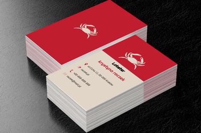 Biały krab, Motywy, Zwierzęta - Wizytówki Netprint