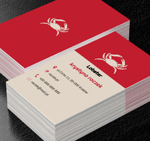 Biały krab, Motywy, Zwierzęta - Wizytówki Netprint
