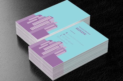 Fioletowe osiedle, Nieruchomość, Wynajem mieszkań - Wizytówki Netprint