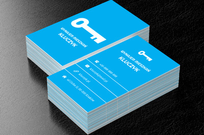 Biały klucz, Nieruchomość, Wynajem mieszkań - Wizytówki Netprint