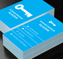 Biały klucz, Nieruchomość, Wynajem mieszkań - Wizytówki Netprint