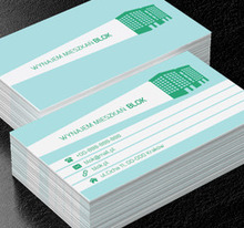 Zielony blok, Nieruchomość, Wynajem mieszkań - Wizytówki Netprint