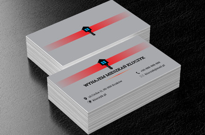 Dom w kształcie klucza, Nieruchomość, Wynajem mieszkań - Wizytówki Netprint