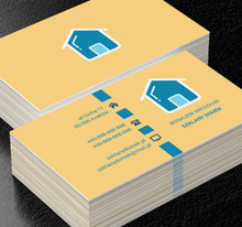 Niebieski duży dom, Nieruchomość, Wynajem mieszkań - Wizytówki Netprint