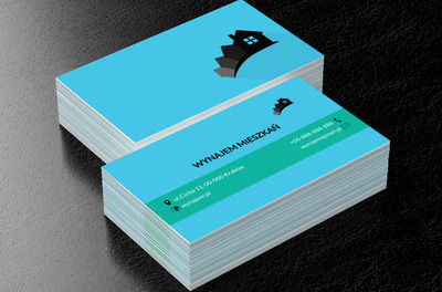 Dom na wzgórzu, Nieruchomość, Wynajem mieszkań - Wizytówki Netprint