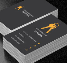 Dwa klucze, Nieruchomość, Wynajem mieszkań - Wizytówki Netprint