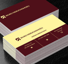 Żółto brązowe tło, Nieruchomość, Biuro nieruchomości - Wizytówki Netprint