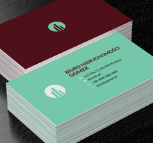 Zielone wieżowce, Nieruchomość, Biuro nieruchomości - Wizytówki Netprint